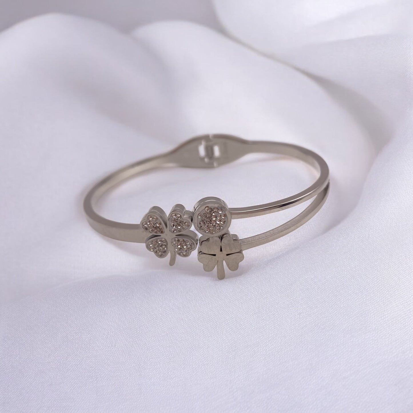Bracelet Trèfle Strass