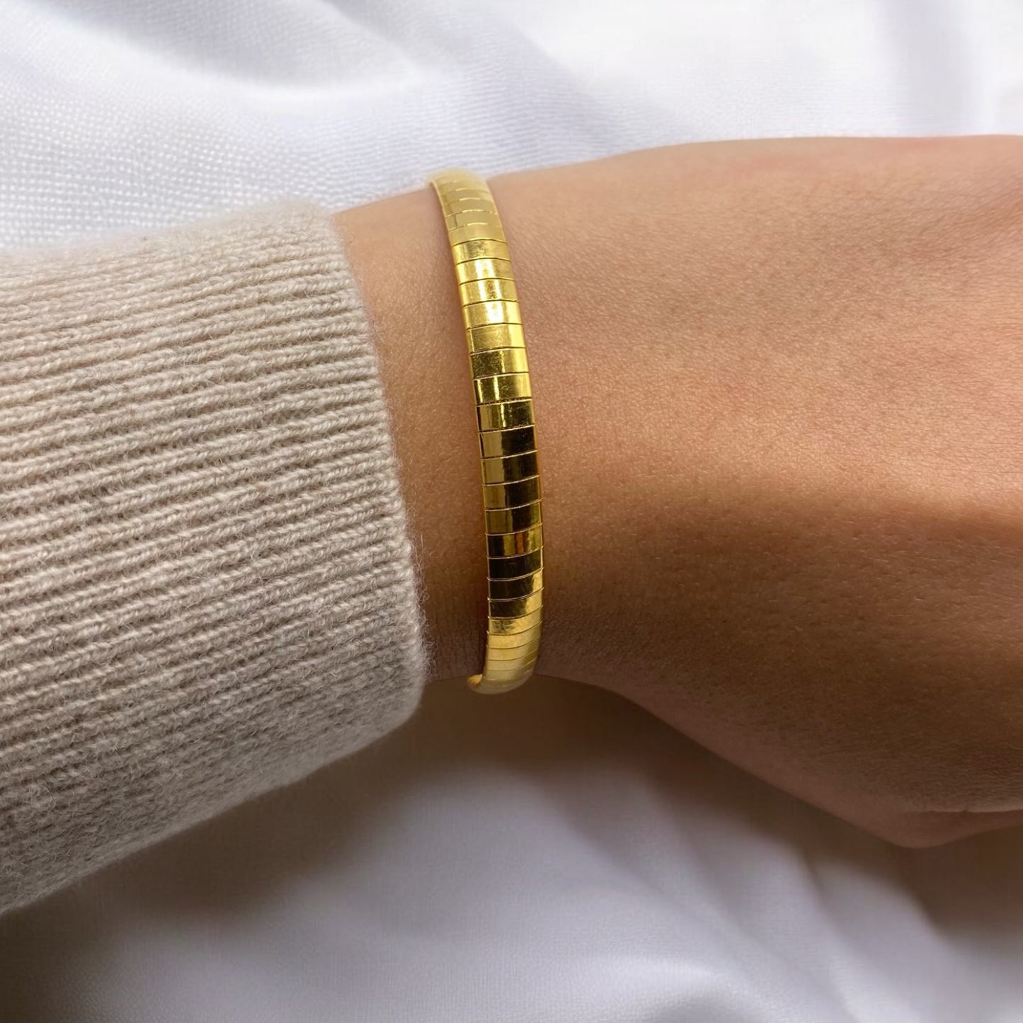 Bracelet Maille Serpentine 22cm